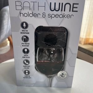 Bath wine holder & speaker